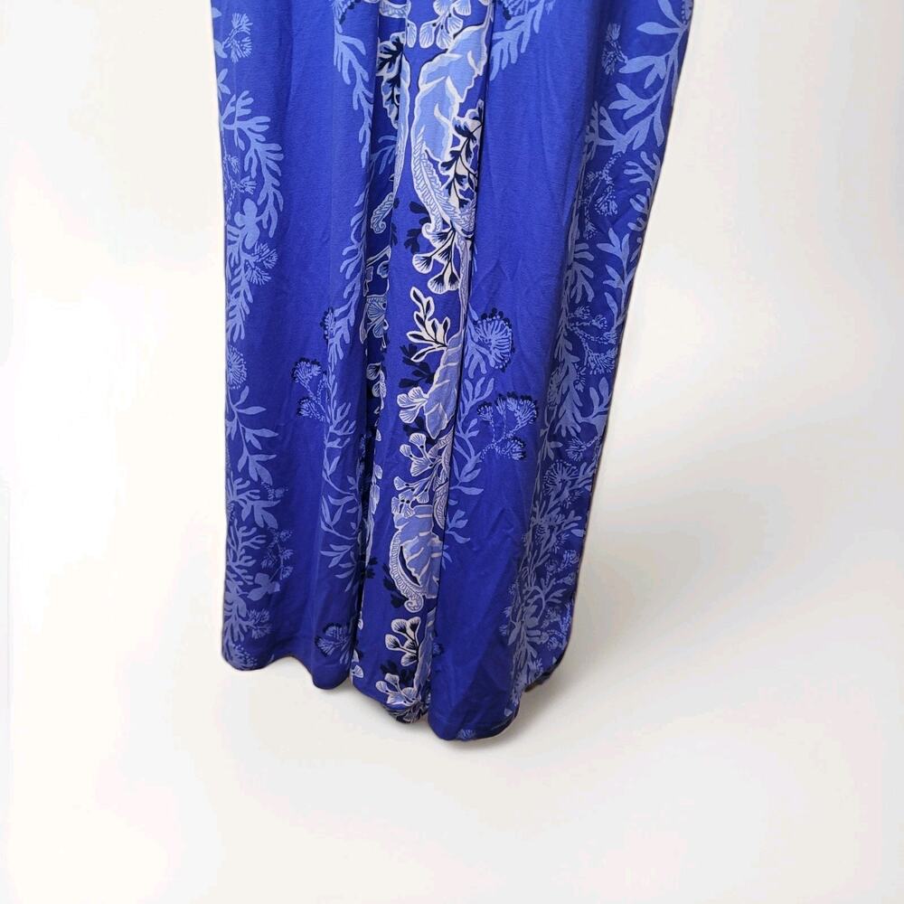 Lilly Pulitzer Blue & White V‑Neck Long Maxi Dress - Picture 8 of 13